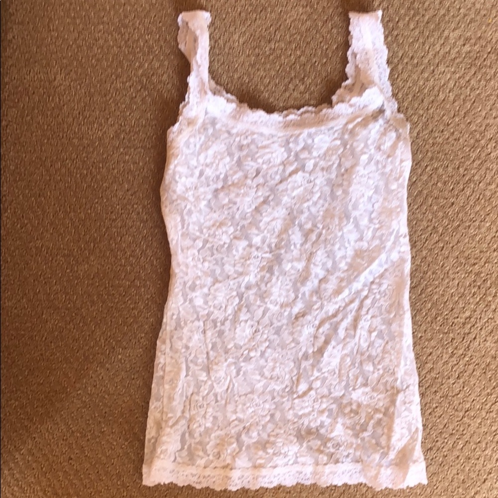 Hanky panky white camisole lace